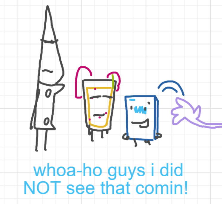 A panel from Ready Oar Knot, episode three of the Board Boards object show by Furretwalk/WalkingFurret.